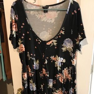 Gently Used Size 0 Torrid “Baby Doll” Shirt
